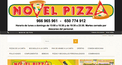 Desktop Screenshot of novelpizza.com